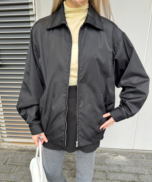 EDIT. FOR LULU(エディットフォールル)の「ナイロンツイル ステンカラーブルゾン(ブルゾン・レディース・ブラック・FREE)」の10枚目の写真