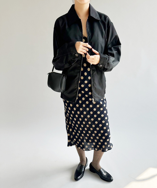 EDIT. FOR LULU(エディットフォールル)の「ナイロンツイル ステンカラーブルゾン(ブルゾン・レディース・ブラック・FREE)」の12枚目の写真