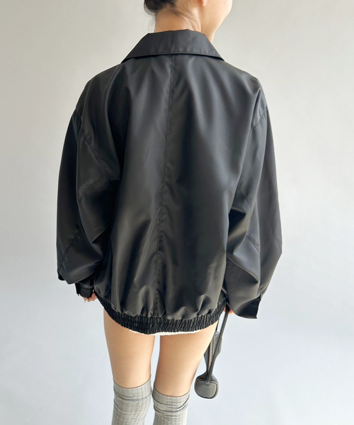 EDIT. FOR LULU(エディットフォールル)の「ナイロンツイル ステンカラーブルゾン(ブルゾン・レディース・ブラック・FREE)」の16枚目の写真