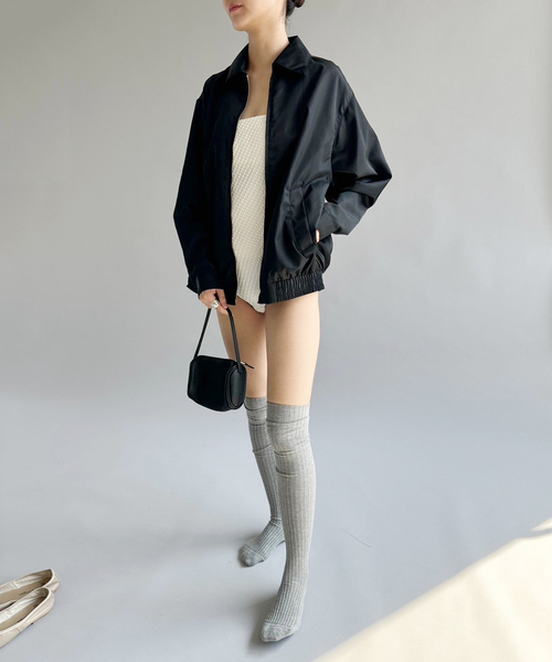 EDIT. FOR LULU(エディットフォールル)の「ナイロンツイル ステンカラーブルゾン(ブルゾン・レディース・ブラック・FREE)」の17枚目の写真