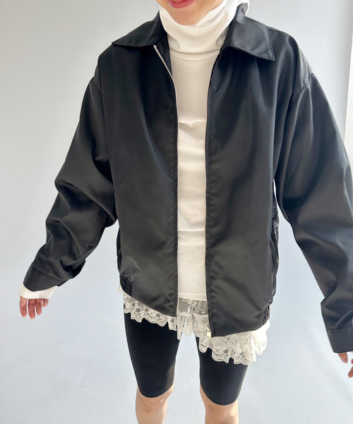 EDIT. FOR LULU(エディットフォールル)の「ナイロンツイル ステンカラーブルゾン(ブルゾン・レディース・ブラック・FREE)」の20枚目の写真