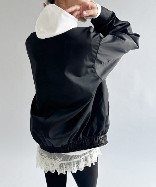 EDIT. FOR LULU(エディットフォールル)の「ナイロンツイル ステンカラーブルゾン(ブルゾン・レディース・ブラック・FREE)」の21枚目の写真