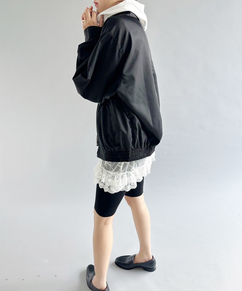 EDIT. FOR LULU(エディットフォールル)の「ナイロンツイル ステンカラーブルゾン(ブルゾン・レディース・ブラック・FREE)」の22枚目の写真