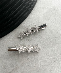WEGO | WEGO/【2点セット】ストーンスタークリップ(バレッタ/ヘアクリップ)