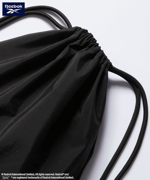Reebok/リーボック 別注 ロゴ刺繍 ナイロンナップサック（バックパック
