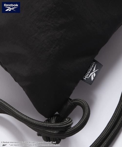 Reebok（リーボック）の「Reebok/リーボック 別注 ロゴ刺繍 ナイロンナップサック（バックパック/リュック・メンズ・ライトグレー/ブラック/ダークネイビー/オフホワイト・FREE）」の19枚目の写真