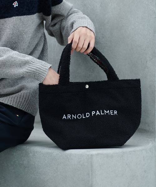 Arnold Palmer(アーノルドパーマー)の「ボア シェア ランチトート(トートバッグ・レディース・ネイビー/ベージュ/ブラック・F)」の2枚目の写真