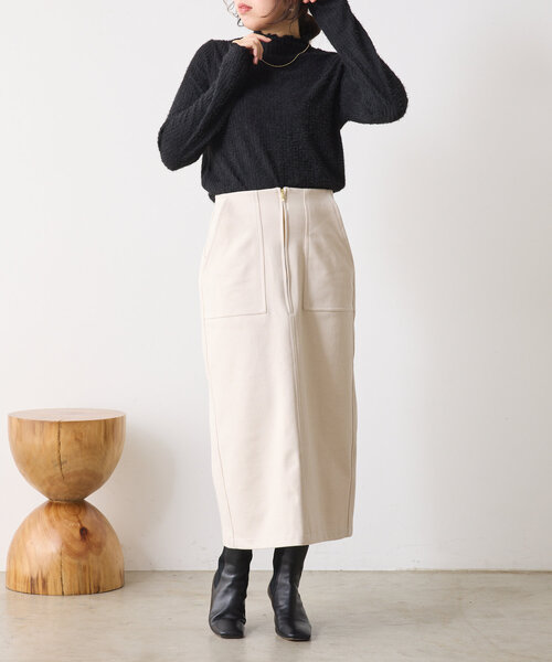 Jena espace merveilleux（ジェナ　エスパスメルヴェイユ）の「ミニ千鳥柄スカート（スカート・レディース・チャコールグレー/アイボリー・FREE）」の3枚目の写真