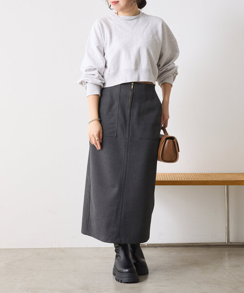 Jena espace merveilleux（ジェナ　エスパスメルヴェイユ）の「ミニ千鳥柄スカート（スカート・レディース・チャコールグレー/アイボリー・FREE）」の11枚目の写真