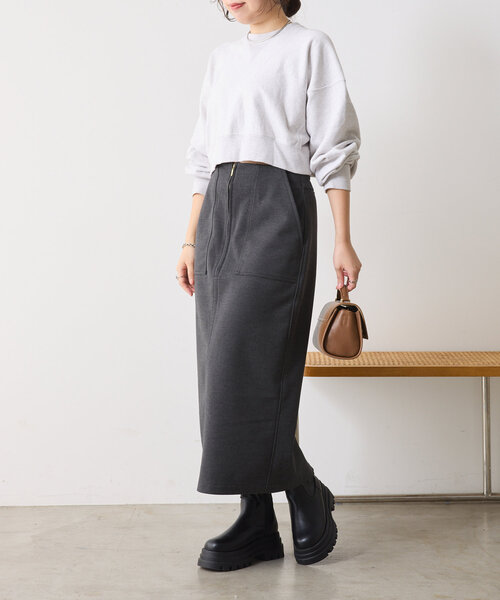 Jena espace merveilleux（ジェナ　エスパスメルヴェイユ）の「ミニ千鳥柄スカート（スカート・レディース・チャコールグレー/アイボリー・FREE）」の12枚目の写真