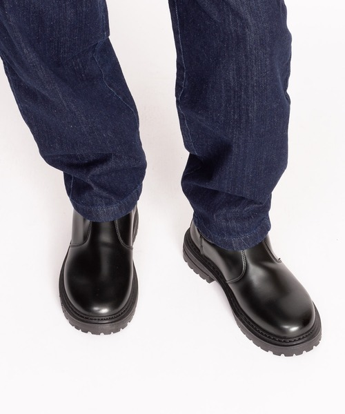 SVEC（シュベック）の「チャンキーソール サイドゴアブーツ（ブーツ・メンズ・ブラック・44/43/42/41/40/39）」の8枚目の写真