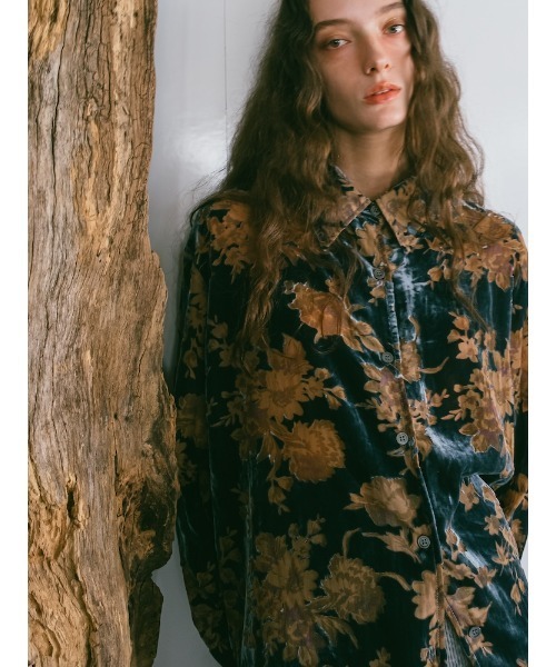 sahara（サハラ）の「Velvet Over Shirt/ベルベットオーバー