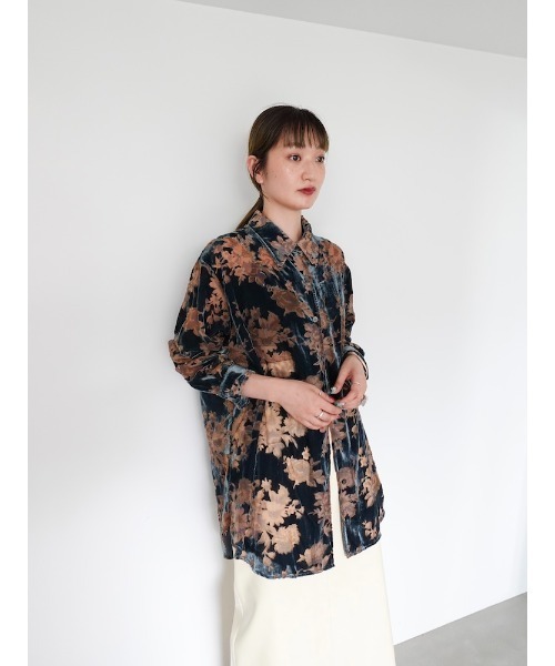 sahara（サハラ）の「Velvet Over Shirt/ベルベットオーバー