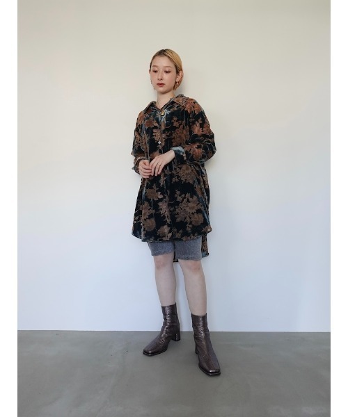 sahara（サハラ）の「Velvet Over Shirt/ベルベットオーバー