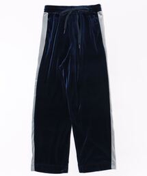 ダークネイビー　ベロアパンツ　BECHAMEL petites ダークネイビー ベロアパンツ BECHAMEL petites - メルカリ