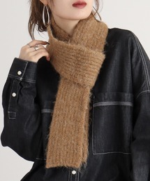 sinss シャギーグラデーションマフラー ブラウン SINSS（シンス）の「Shaggy gradation muffler / シャギー