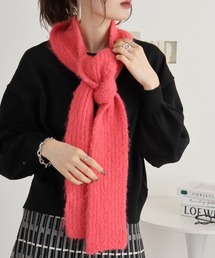 maison special シャギーニットマフラー　ピンク maison special シャギーニットマフラー ピンク レディース