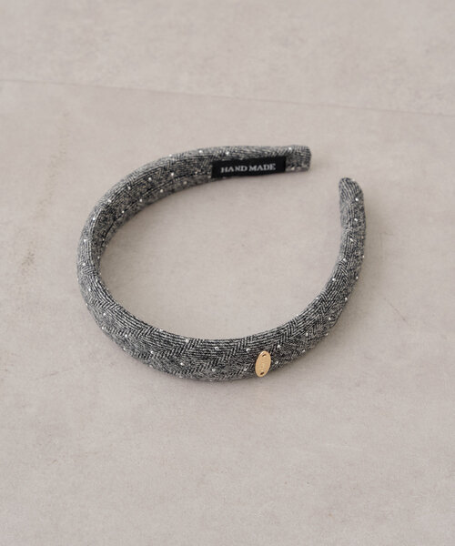 Chico（チコ）の「ツイードビジューカチューシャ（カチューシャ・レディース・ブラウン/グレー・FREE）」の9枚目の写真