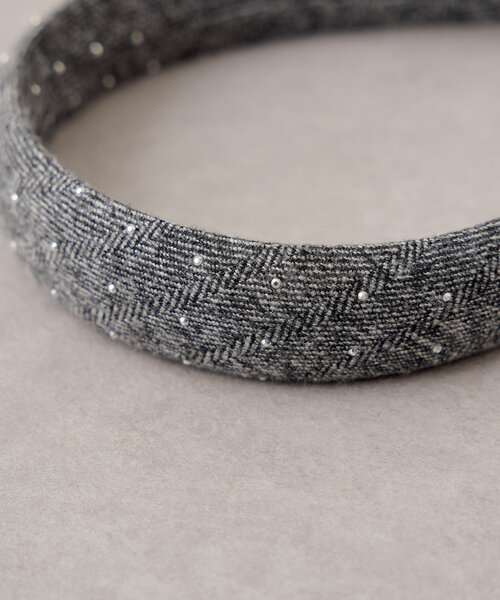 Chico（チコ）の「ツイードビジューカチューシャ（カチューシャ・レディース・ブラウン/グレー・FREE）」の12枚目の写真