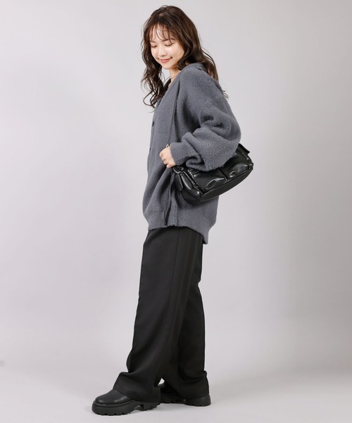 SPINNS（スピンズ）の「大人カジュアル＆モード/ふわふわシャギーニットカーディガン（カーディガン/ボレロ・メンズ・チャコール/ブラウン/ブラック/ブルー/グレー・ONESIZE）」の12枚目の写真