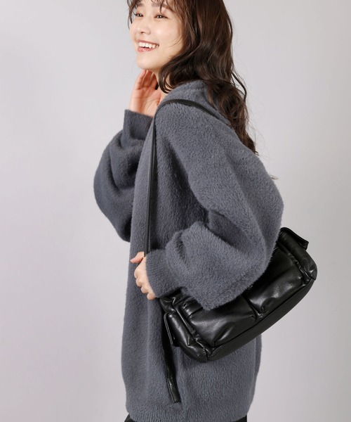 SPINNS（スピンズ）の「大人カジュアル＆モード/ふわふわシャギーニットカーディガン（カーディガン/ボレロ・メンズ・チャコール/ブラウン/ブラック/ブルー/グレー・ONESIZE）」の8枚目の写真