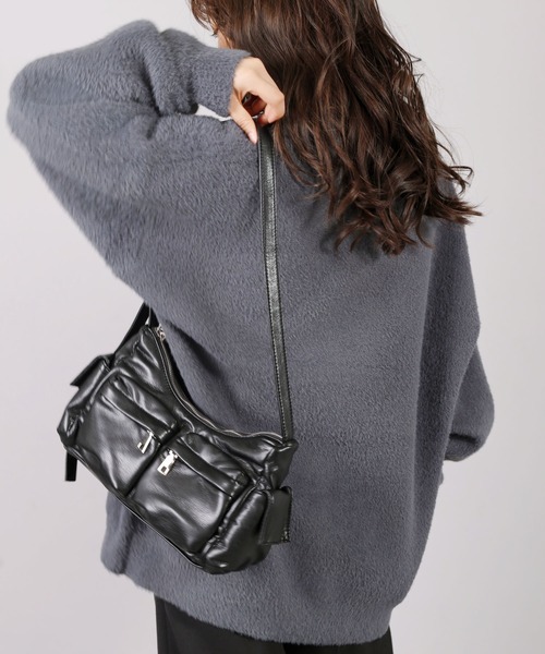 SPINNS（スピンズ）の「大人カジュアル＆モード/ふわふわシャギーニットカーディガン（カーディガン/ボレロ・メンズ・チャコール/ブラウン/ブラック/ブルー/グレー・ONESIZE）」の9枚目の写真