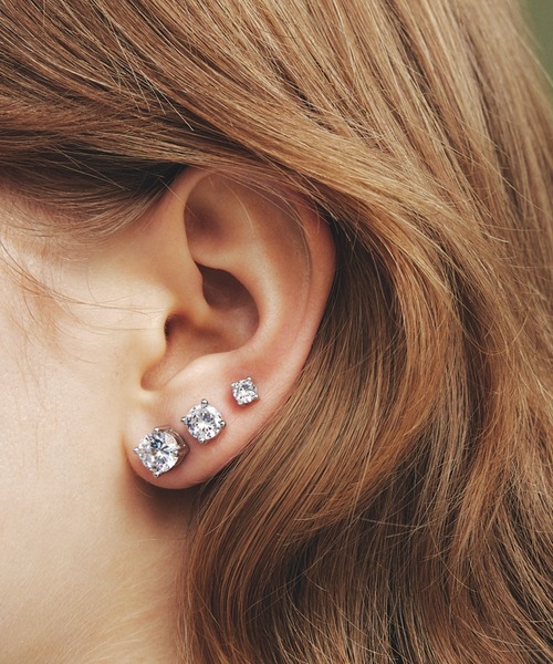 les bonbon(ルボンボン)の「【les bon bon】princess stud pierce S BOB597(ピアス(両耳用)・レディース・シルバー・S)」の1枚目の写真