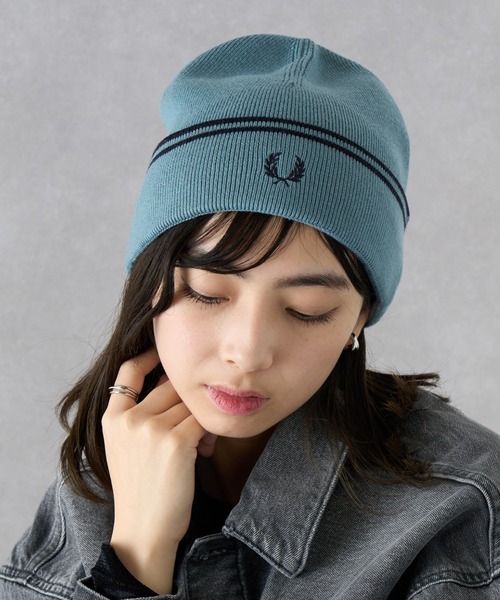 FRED PERRY】TWIN TIPPED MERINO WOOL BEANIE C9150（ニットキャップ
