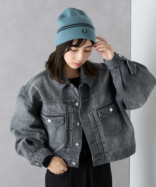 セール】【FRED PERRY】TWIN TIPPED MERINO WOOL BEANIE フレッド