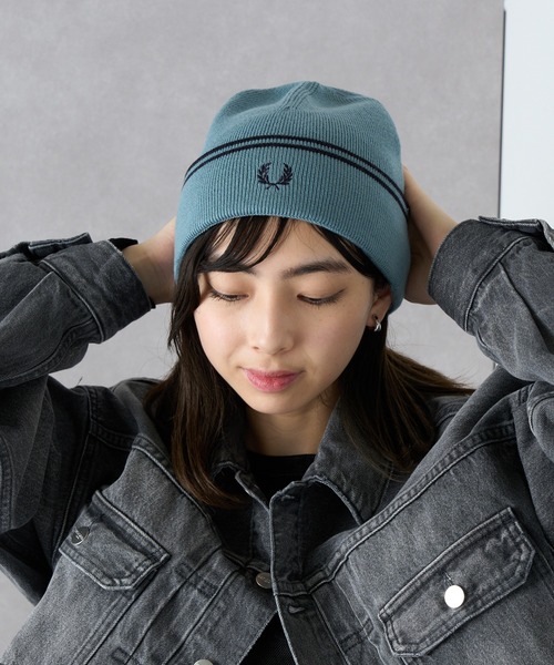 FRED PERRY】TWIN TIPPED MERINO WOOL BEANIE フレッドペリー ティップ