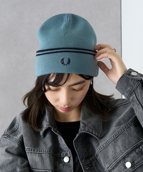 FRED PERRY】TWIN TIPPED MERINO WOOL BEANIE フレッドペリー ティップ