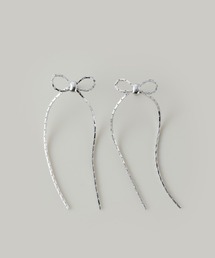 リボンロングピアス