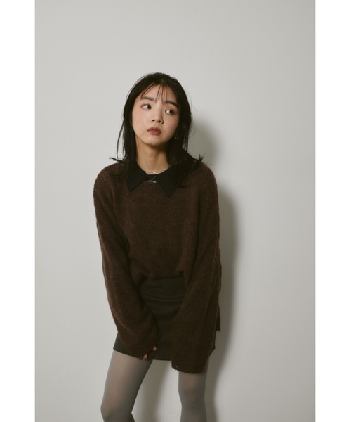 DRWCYS(ドロシーズ)の「ボーダーニットポロシャツ(ポロシャツ・レディース・ネイビー/ホワイト・FREE)」の18枚目の写真