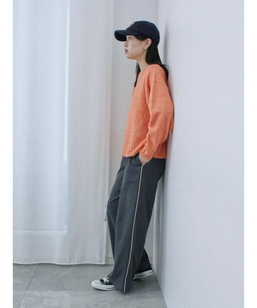 Samansa Mos2 blue（サマンサモスモスブルー）の「◎コードラインスウェットパンツ（その他パンツ・レディース・ブラック/チャコールグレー/トップグレー・F）」の9枚目の写真