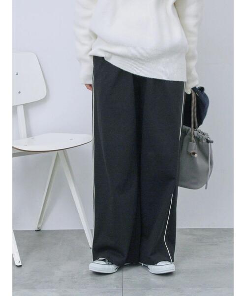 Samansa Mos2 blue（サマンサモスモスブルー）の「◎コードラインスウェットパンツ（その他パンツ・レディース・ブラック/チャコールグレー/トップグレー・F）」の11枚目の写真