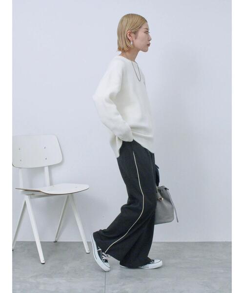 Samansa Mos2 blue（サマンサモスモスブルー）の「◎コードラインスウェットパンツ（その他パンツ・レディース・ブラック/チャコールグレー/トップグレー・F）」の14枚目の写真