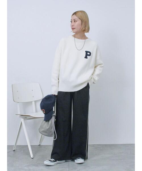 Samansa Mos2 blue（サマンサモスモスブルー）の「◎コードラインスウェットパンツ（その他パンツ・レディース・ブラック/チャコールグレー/トップグレー・F）」の15枚目の写真