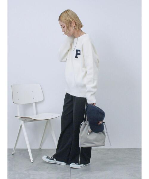 Samansa Mos2 blue（サマンサモスモスブルー）の「◎コードラインスウェットパンツ（その他パンツ・レディース・ブラック/チャコールグレー/トップグレー・F）」の16枚目の写真