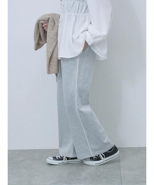 Samansa Mos2 blue（サマンサモスモスブルー）の「◎コードラインスウェットパンツ（その他パンツ・レディース・ブラック/チャコールグレー/トップグレー・F）」の18枚目の写真