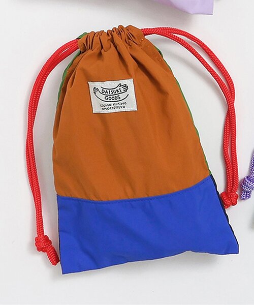 BREEZE（ブリーズ）の「DAISUKI 巾着(M)（ポーチ・キッズ・チャコール/ラベンダー/その他11/その他12・MEDIUM）」の3枚目の写真