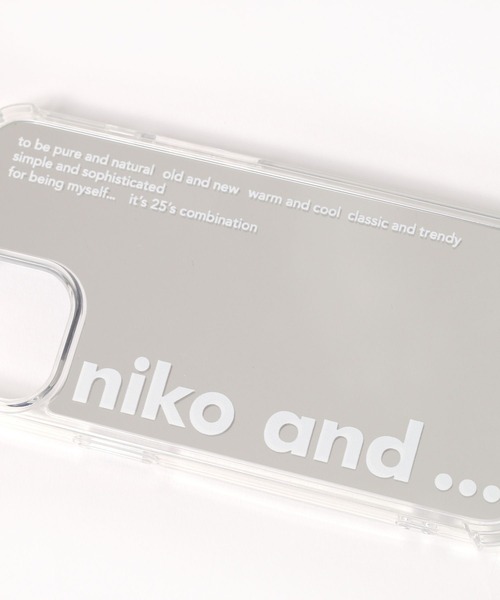 niko and...（ニコアンド）の「オリジナルミラーiPhoneケース（13/14/15）（スマホケース/カバー・レディース・ホワイト/グレー/オレンジ・0）」の7枚目の写真