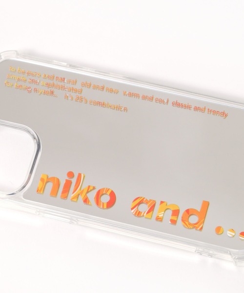 niko and...（ニコアンド）の「オリジナルミラーiPhoneケース（13/14/15）（スマホケース/カバー・レディース・ホワイト/グレー/オレンジ・0）」の12枚目の写真
