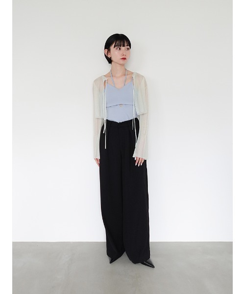 [新品] sahara / marte キャミソール　F Cut Out Design Camisole/カットアウトデザインキャミソール