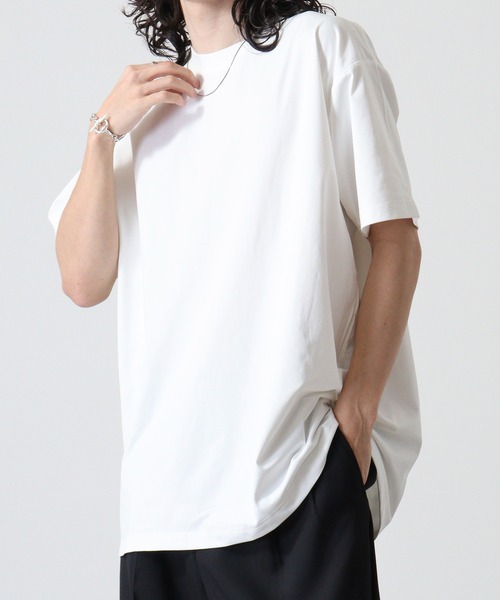 TRUSS(トラス)の「TRUSS SUSTAINABLE コットンライクドライTシャツ(Tシャツ/カットソー・メンズ・ブラック/ネイビー/ホワイト・L/XL/XXL/S/M)」の4枚目の写真