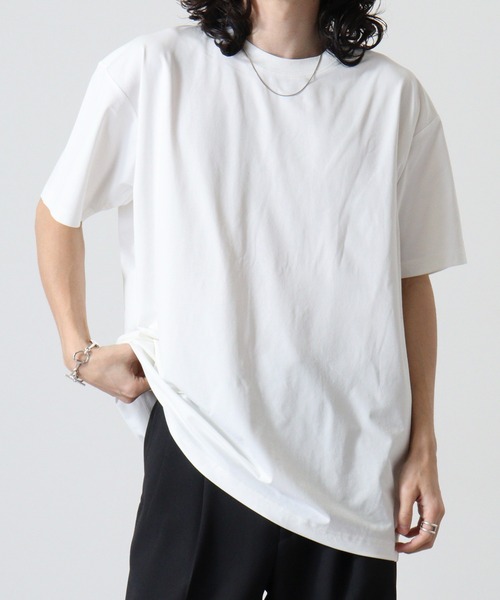 TRUSS(トラス)の「TRUSS SUSTAINABLE コットンライクドライTシャツ(Tシャツ/カットソー・メンズ・ブラック/ネイビー/ホワイト・L/XL/XXL/S/M)」の5枚目の写真