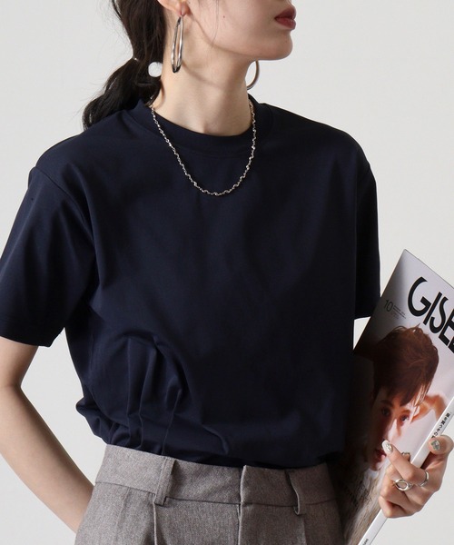 TRUSS(トラス)の「TRUSS SUSTAINABLE コットンライクドライTシャツ(Tシャツ/カットソー・メンズ・ブラック/ネイビー/ホワイト・L/XL/XXL/S/M)」の13枚目の写真