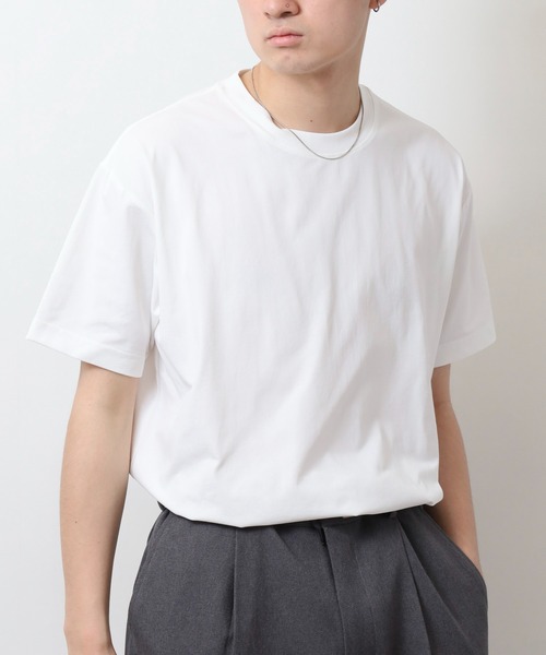 TRUSS(トラス)の「TRUSS SUSTAINABLE コットンライクドライTシャツ(Tシャツ/カットソー・メンズ・ブラック/ネイビー/ホワイト・L/XL/XXL/S/M)」の18枚目の写真