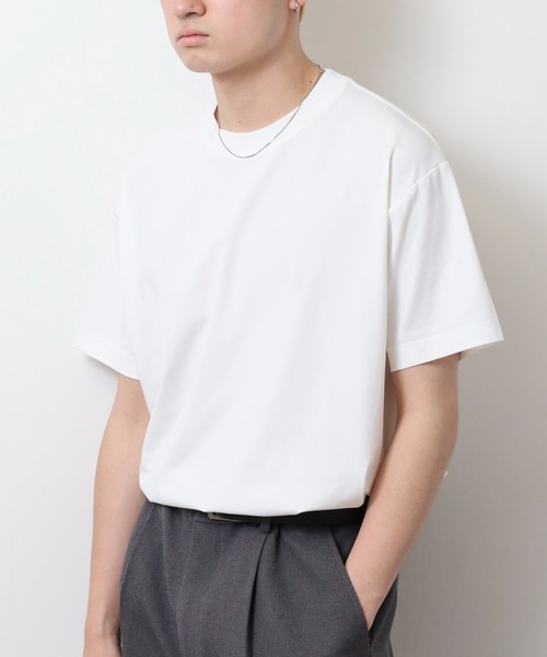 TRUSS(トラス)の「TRUSS SUSTAINABLE コットンライクドライTシャツ(Tシャツ/カットソー・メンズ・ブラック/ネイビー/ホワイト・L/XL/XXL/S/M)」の19枚目の写真