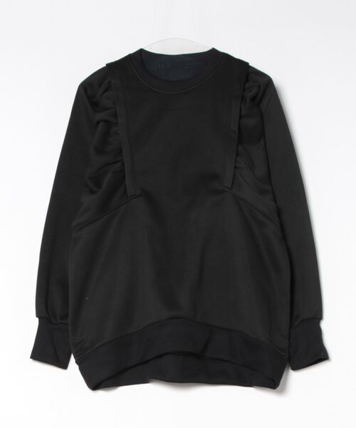 each（イーチ）の「裏起毛ワイドスリーブスウェットプルオーバー（スウェット・レディース・グレー/オリーブ/ブラック・FREE）」の22枚目の写真