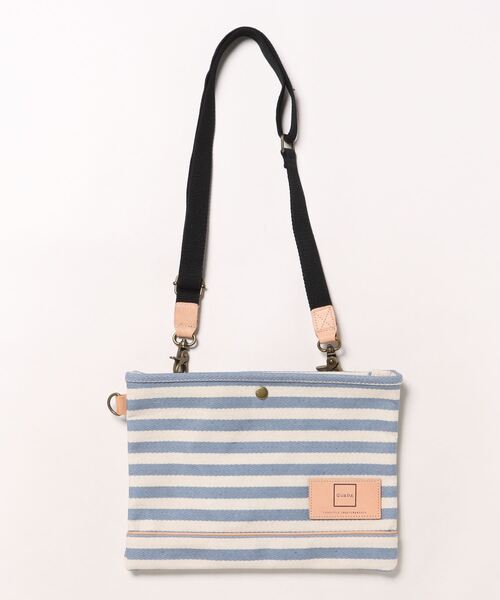GUAPA(グアパ)の「【GUAPA】サコッシュ ショルダーバッグ クラッチバッグ ストライプ 2WAY(ショルダーバッグ・レディース・ネイビー/ベージュ/ブルー・FREE)」の10枚目の写真